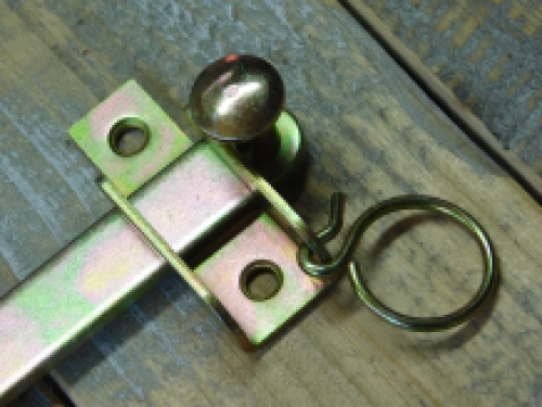 Locking bolt - suspension hook for gates - zinc-plated iron