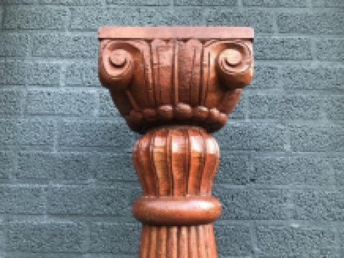 Column - pedestal- Klingel- hand-carved colonial carvings, amazing!!