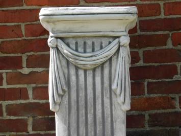 Pedestal with Drapery - 75 cm - Stone