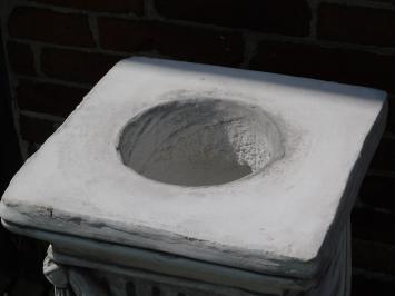 Pedestal with Drapery - 75 cm - Stone