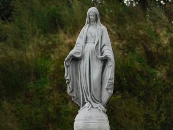 Garden Statue of Mary on Medusa Pedestal - 170 cm - Stone Statue and Column Set