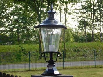 Sokkellamp Klassiek - 70 cm - Zwart - Alu met Messing
