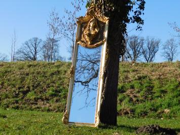 Vintage Mirror in Louis XVI style - 175 cm - Gold-coloured