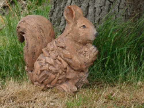 Eichhötnschen XL - Holzoptik - Polystone - wetterfest