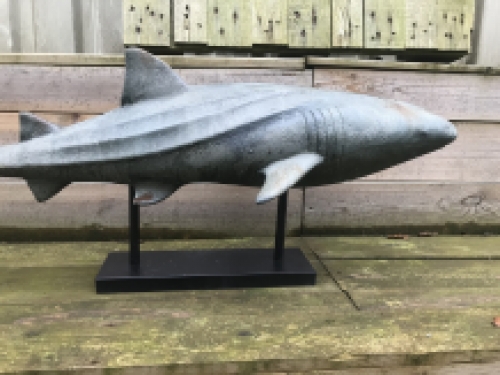 This shark is very special on its stand, beautiful to look at, very decorative!!