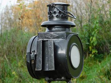 Antique Osmeka Railway Lantern with Lamp - Upright - 90 cm