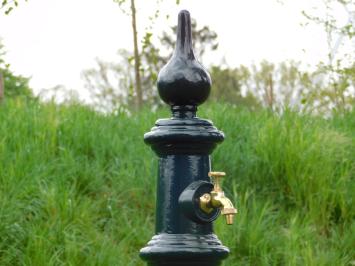 Eenmalig: Staande Waterkraan -  120 - Donkergroen - met Messing Kraan