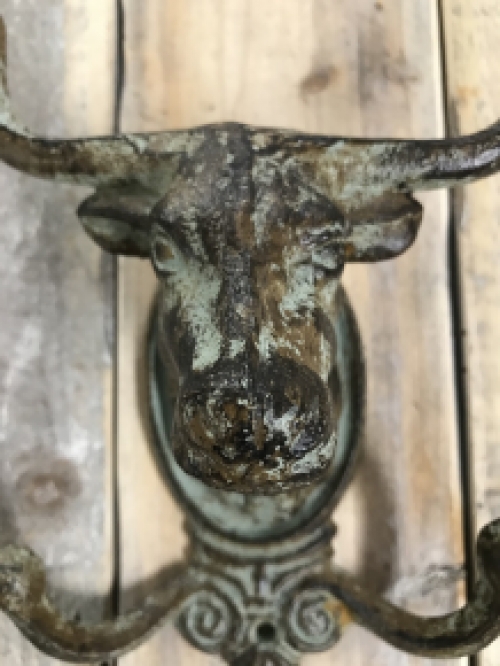 Bull hook cast iron gray-brown patina