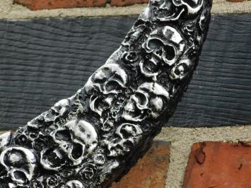 Bull skull XL with skulls - 85 x 80 cm - Polystone