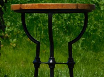 Side table Industrial - mango wood - with black iron base