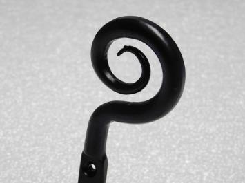 Toilet roll holder, black – 17 x 24 cm – Cast iron