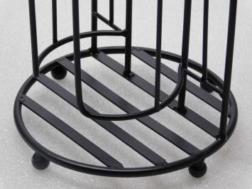 Toiletrolhouder Staand - Zwart - Smeedijzer