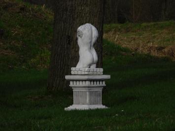 Man Torso on Pedestal - 100 cm - Solid Stone