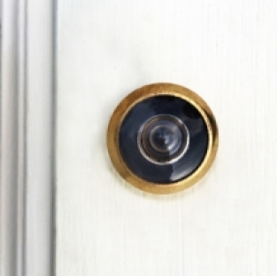 Door spy - Brass - 36-60 mm - Field of view 200 °