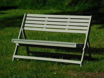 Folding Garden Bench - Hardwood - Vintage Green