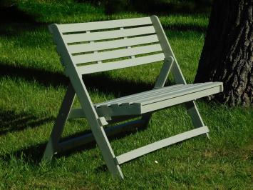 Folding Garden Bench - Hardwood - Vintage Green