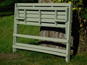 Folding Garden Bench - Hardwood - Vintage Green