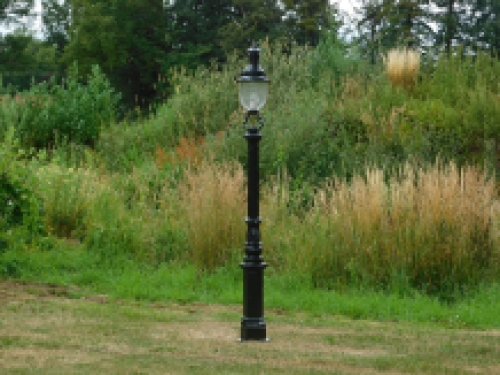 Garden lantern Colmar - dark green - alu - 190cm