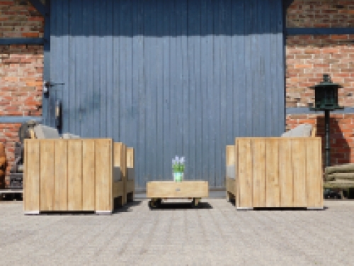 Laatste: Tuinset Berlijn - 2 stoelen, bank en tafel