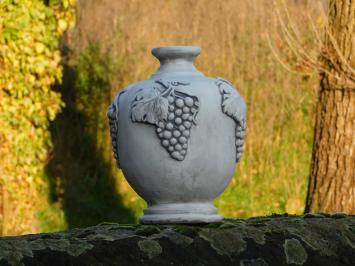 Garden Vase with Grapes - Stone - Water