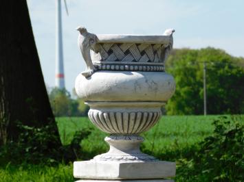 Garden Vase with Ears on Pedestal - 110 cm - Stone 