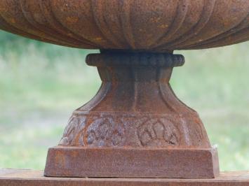 Gartenvase mit Ähren - 50 cm - Gusseisen - Rost