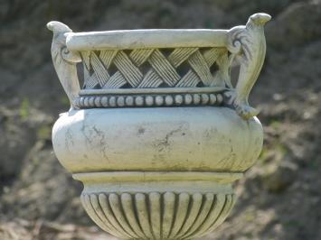 Gartenvase mit Ohren - 53 cm - Detailliert - Stein