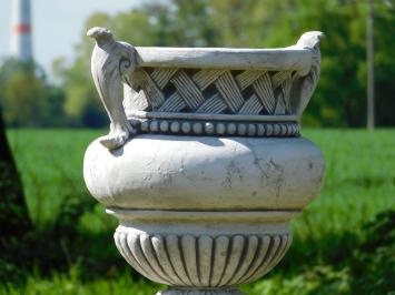 Gartenvase mit Ohren - 53 cm - Detailliert - Stein