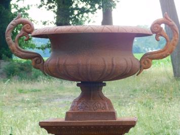 Tuinvaas op Sokkel - 112 cm - Gietijzer - Rust