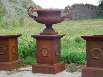 Tuinvaas op Sokkel - 112 cm - Gietijzer - Rust