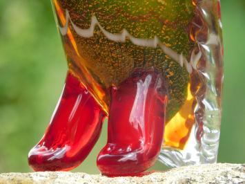 Glass Owl Sculpture – Handmade Glass-blown Artwork