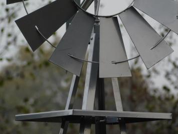 Windmühle XL – 245 cm – Metall – US-Windrad