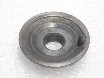 Vaste Deurknop Bloem met Rozet - Donker Gepatineerd Messing