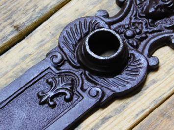 Vintage Türschild Engel - PC 92 - Gusseisen - Antikbraun