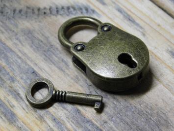 Vintage Mini Padlock - Incl. Key