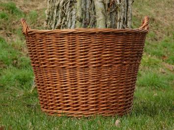Vintage Rieten Mand - Groot - Rotan
