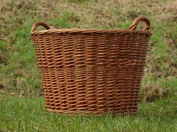 Vintage Rieten Mand - Groot - Rotan