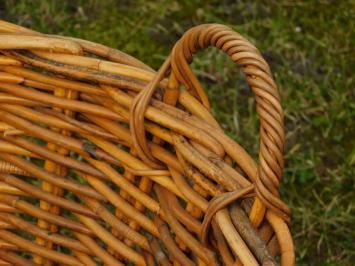Laatste: Vintage Rietenmand XL - Rotan