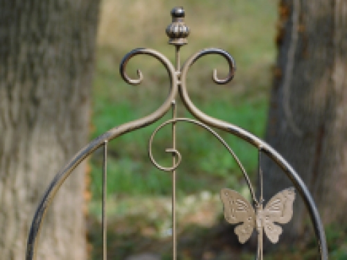 Schmetterling Ornament - Gartenstab - braun