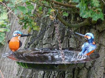 Hanging Bird Feeder with Chain - Metal - Handmade