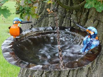 Hanging Bird Feeder with Chain - Metal - Handmade