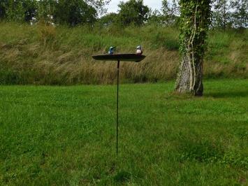 Bird Feeder as Garden Stake - Metal - Handmade