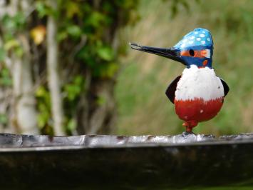 Bird Feeder as Garden Stake - Metal - Handmade