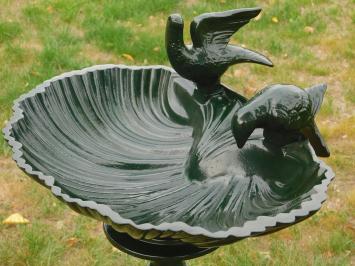 Fors Bird bath - Dark green - Alu - Garden decoration