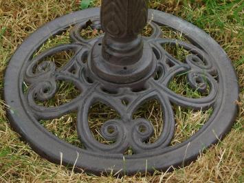 Large Bird bath on Foot - Bowl in Leaf Shape - Cast iron