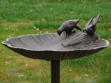 Fors Bird Bath on Stand - Cast iron - Brown