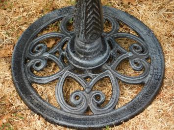 Large Bird Bath / Feeding Dish - 80 cm - Cast Iron - Black/Grey