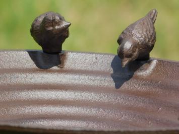 Bird bath with 4 Birds - 60 cm - Cast iron