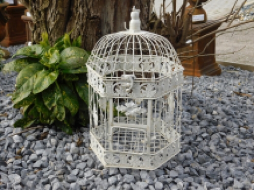 1 large cage for the bird, metal