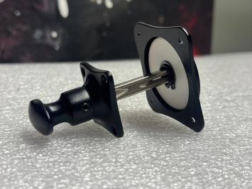 Toilet set - vrij / bezet - zwart - complete deurbeslag set